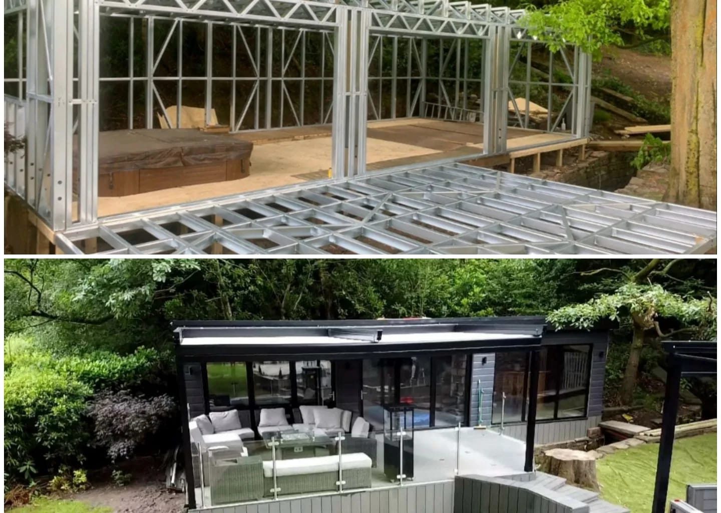 steel frame garden room glasgow by ISF Systems