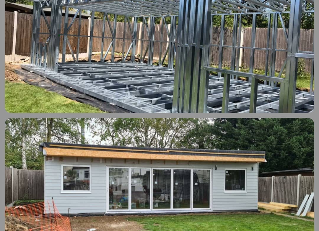 steel frame garden room glasgow by ISF Systems