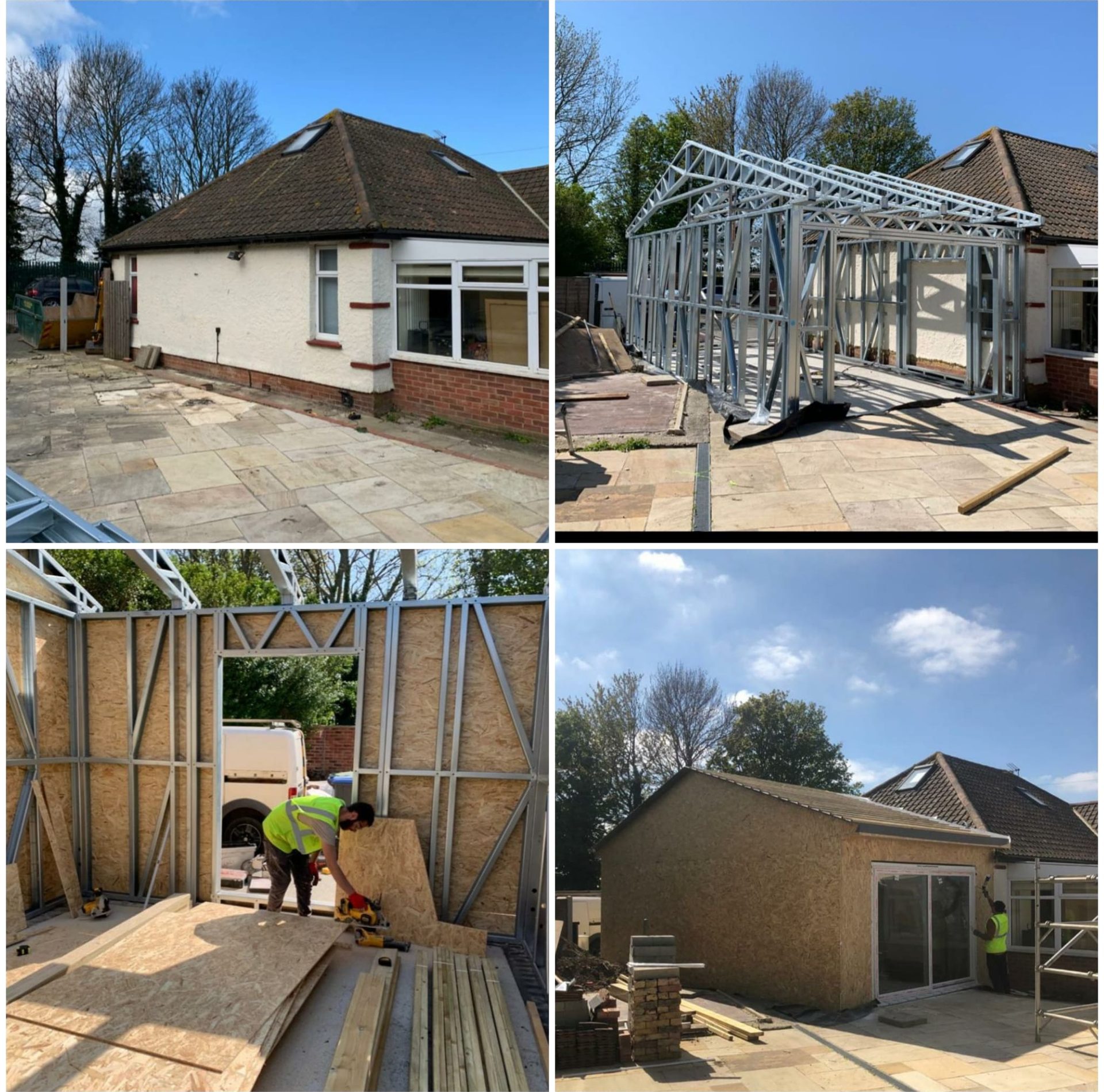 steel frame extension glasgow by ISF Systems