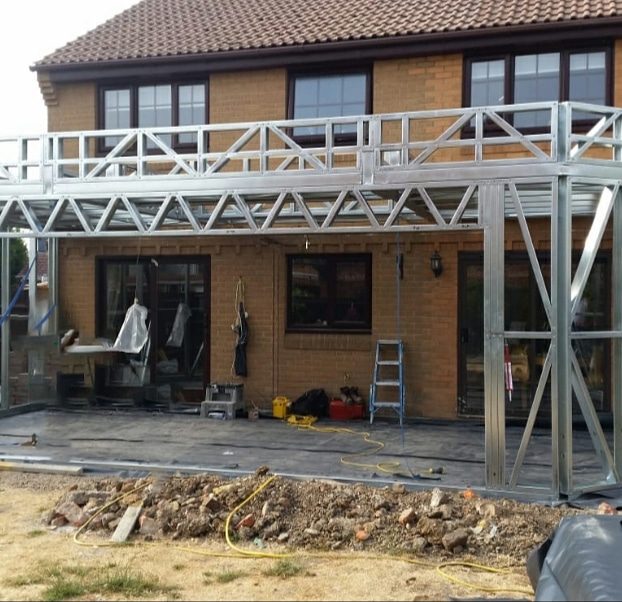 steel frame extension glasgow by ISF Systems