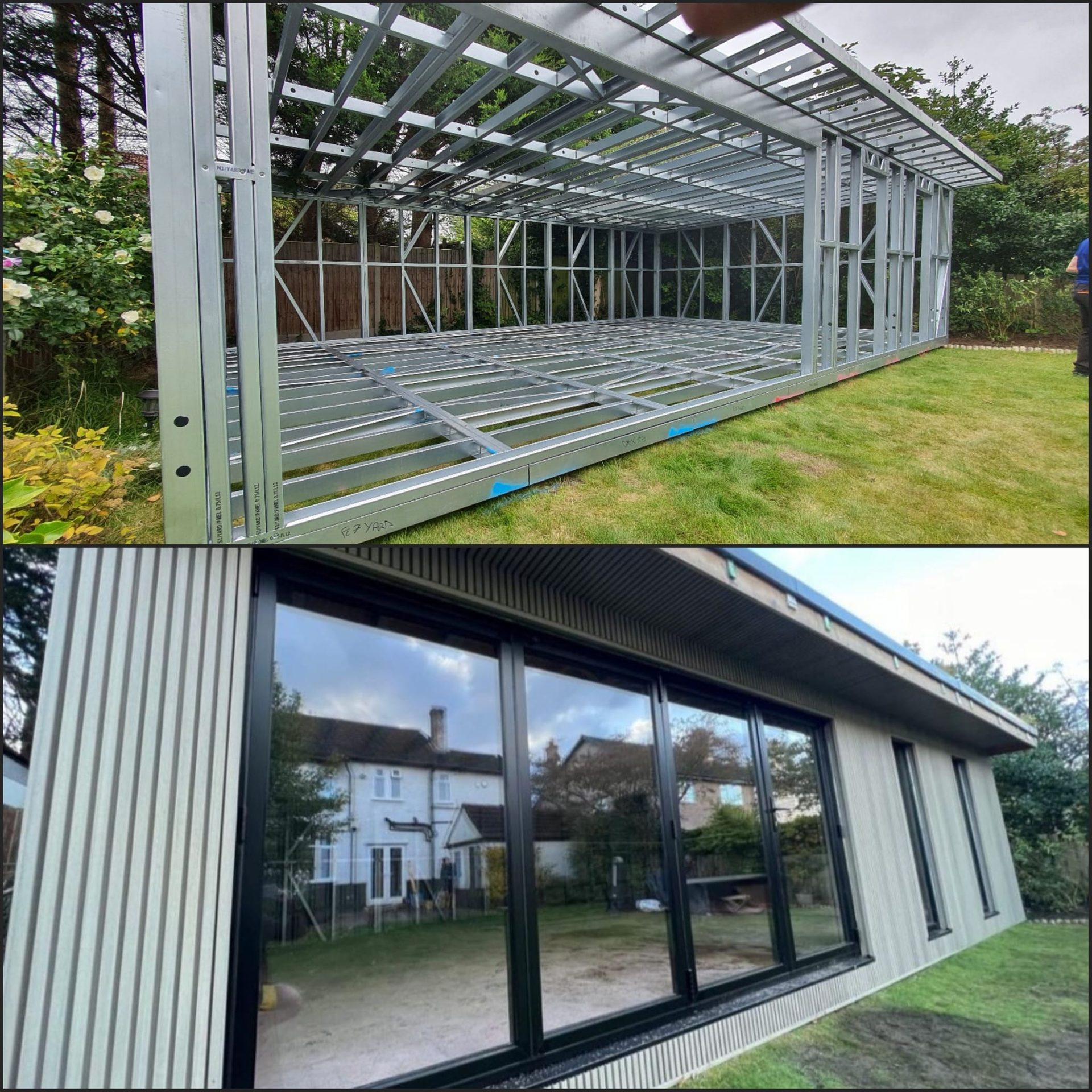 steel frame garden office glasgow by ISF Systems