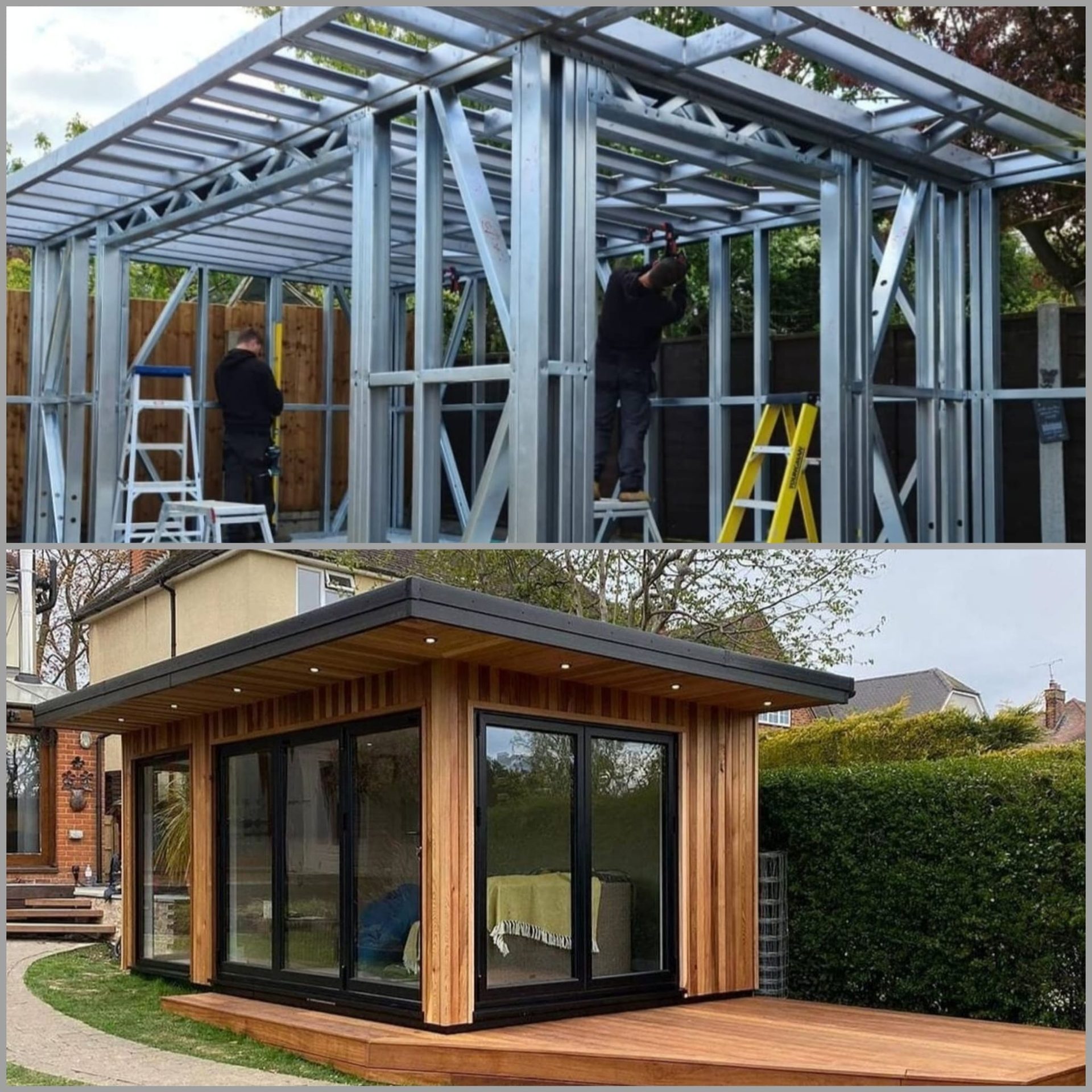 steel frame garden room glasgow by ISF Systems