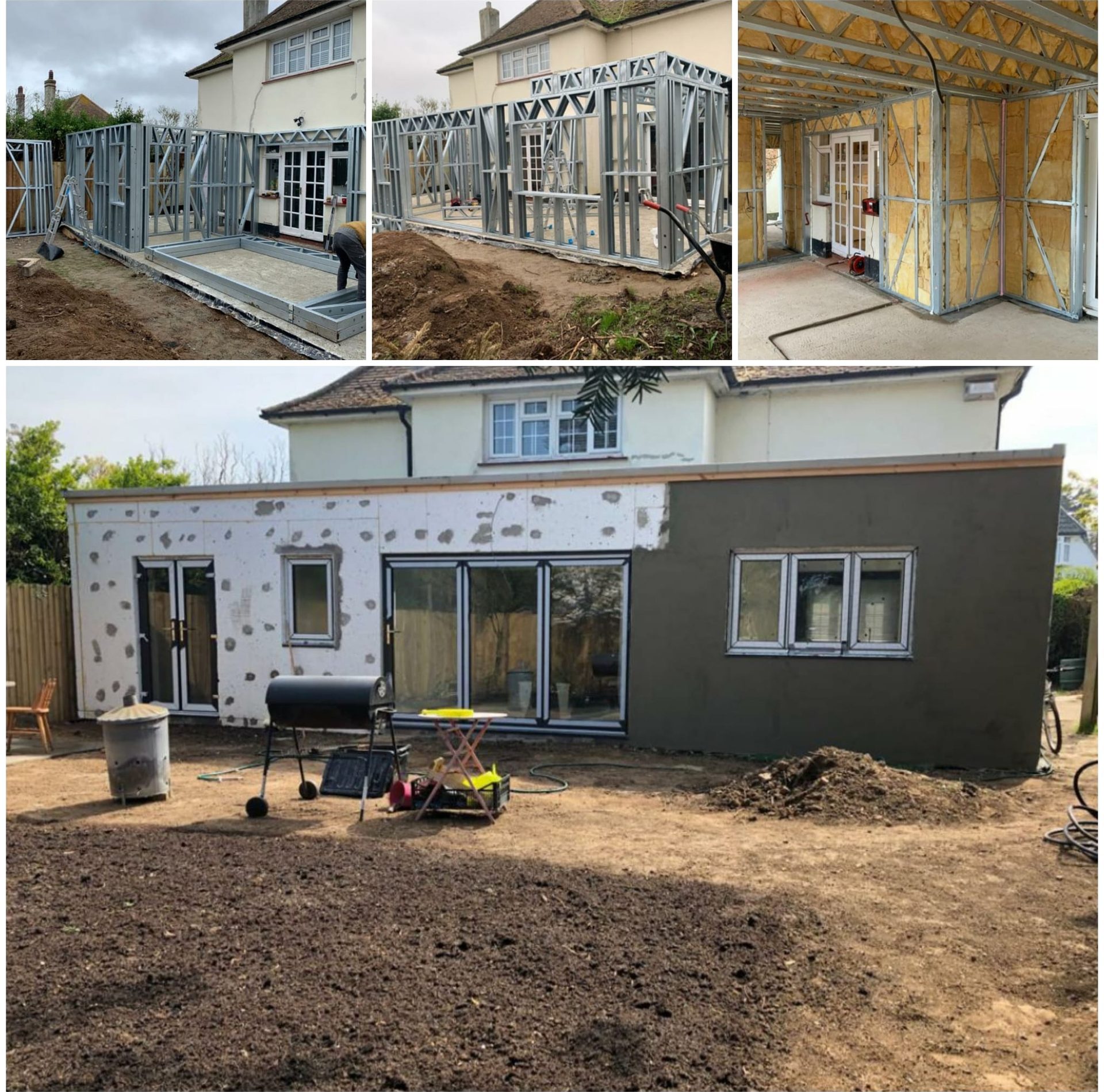 steel frame extension glasgow by ISF Systems