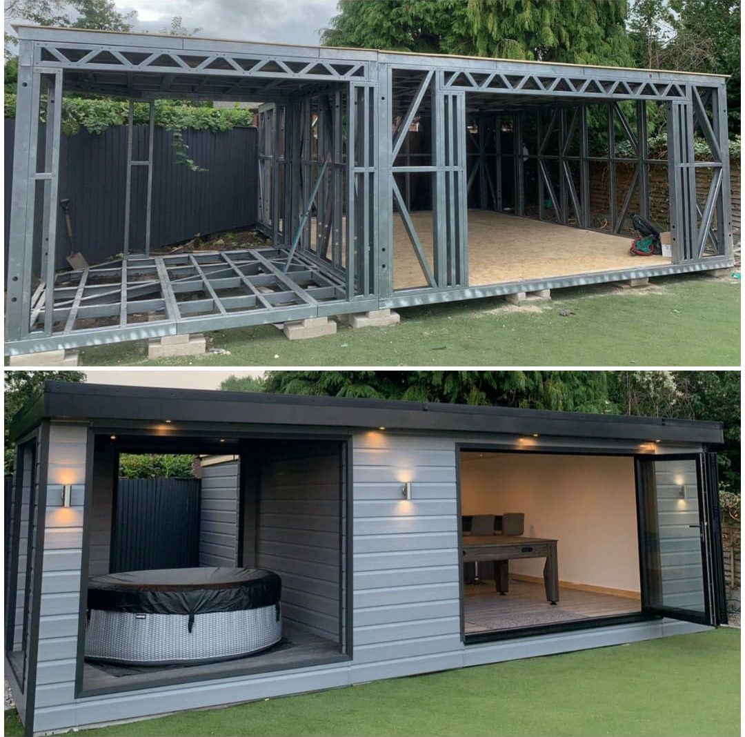 steel frame garden room glasgow by ISF Systems