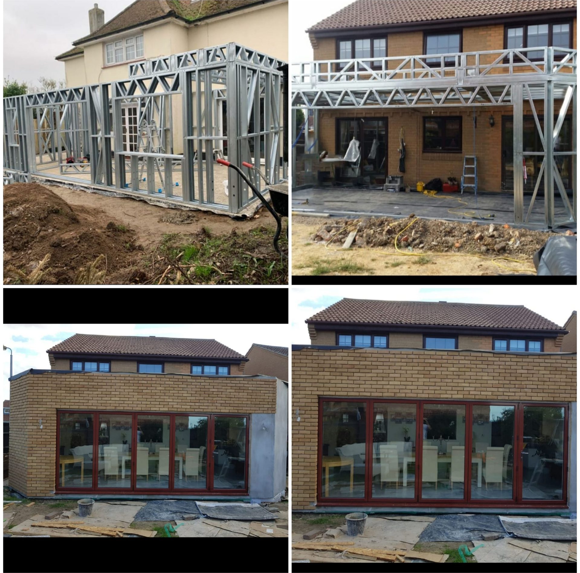 steel frame extension glasgow by ISF Systems
