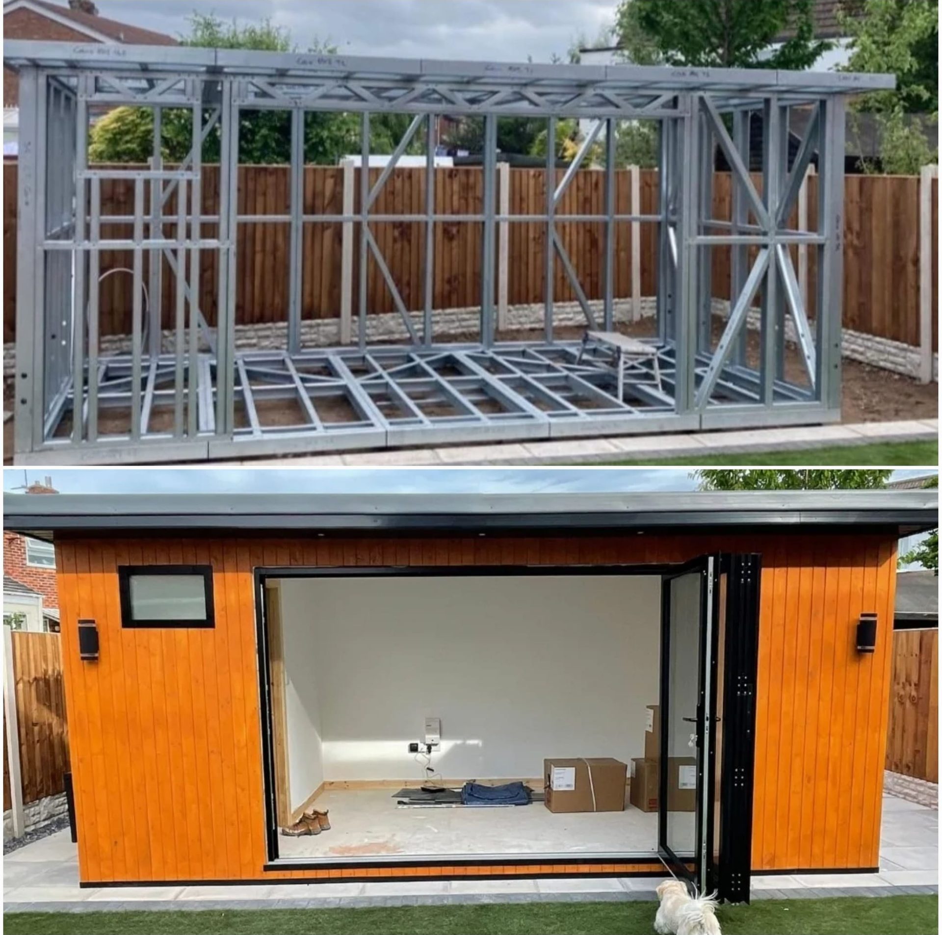 steel frame garden room glasgow by ISF Systems