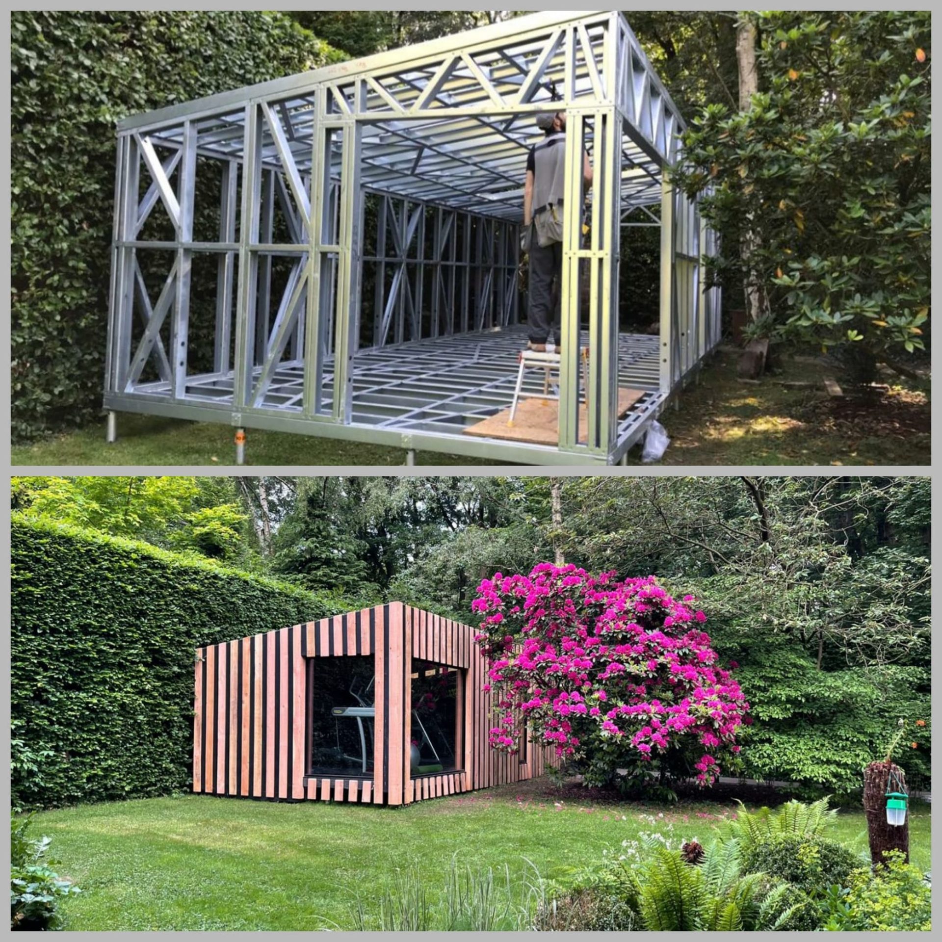 steel frame home gym glasgow by ISF Systems