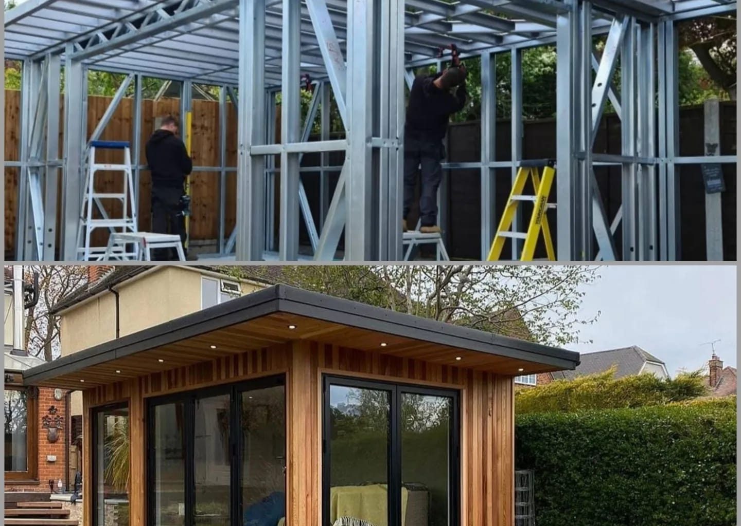 steel frame garden room glasgow by ISF Systems