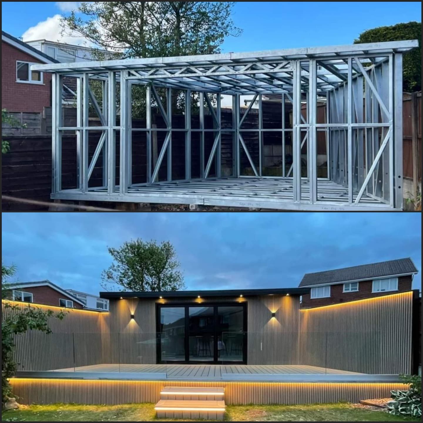 steel frame garden room glasgow by ISF Systems